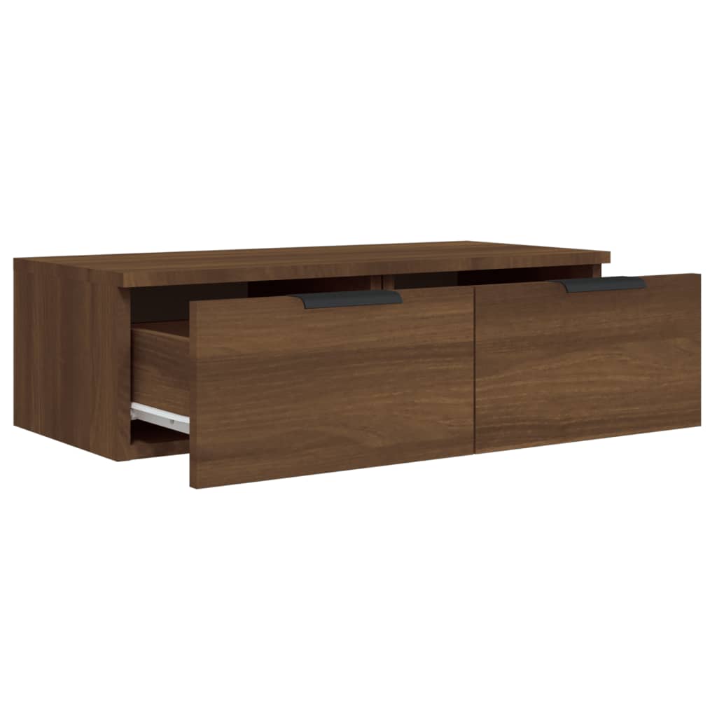 Wandschrank Braun Eichen-Optik 68x30x20 cm Holzwerkstoff