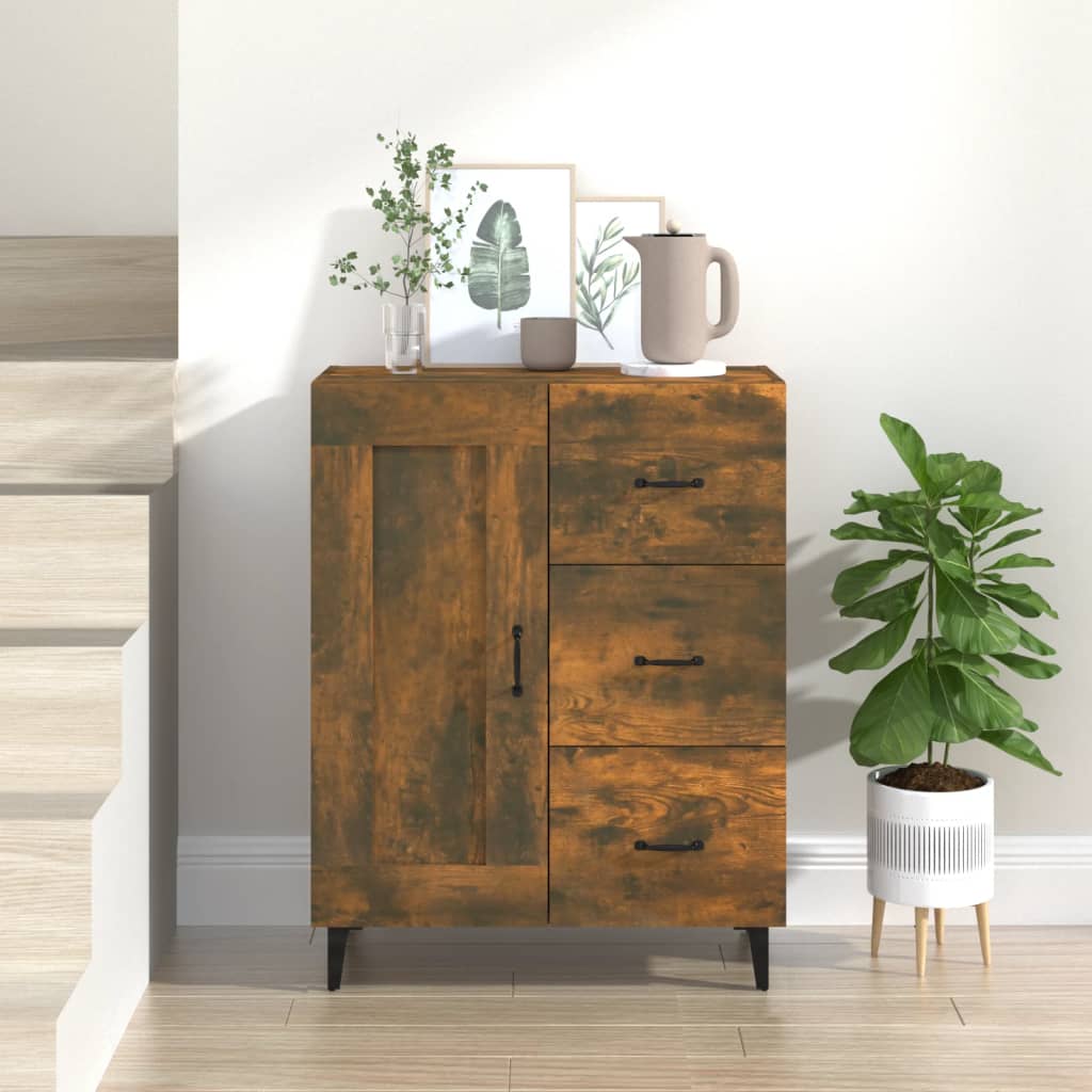 Sideboard Räuchereiche 69,5x34x90 cm Holzwerkstoff