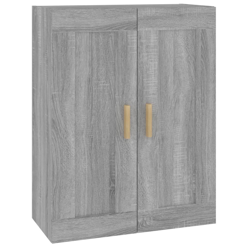 Wandschrank Grau Sonoma 69,5x32,5x90 cm Holzwerkstoff