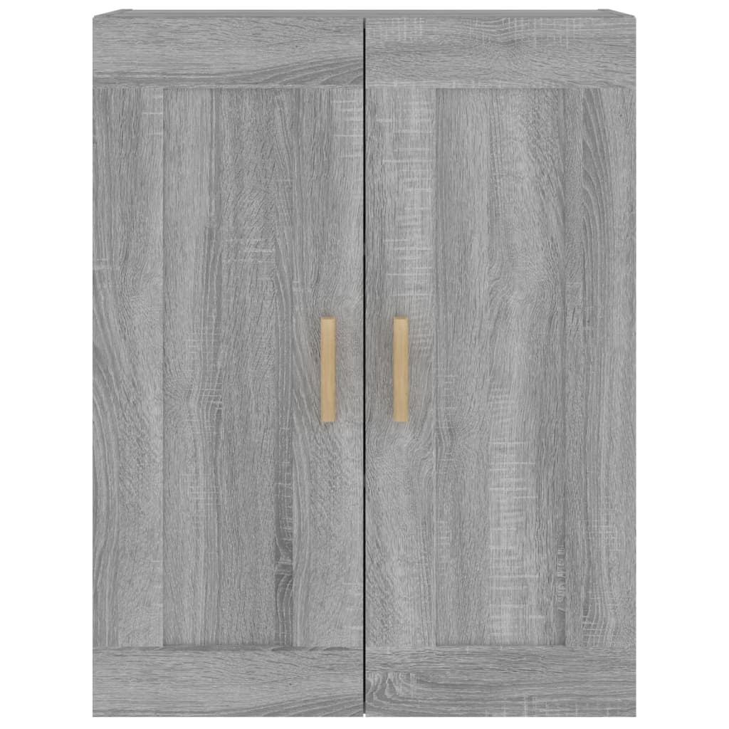 Wandschrank Grau Sonoma 69,5x32,5x90 cm Holzwerkstoff