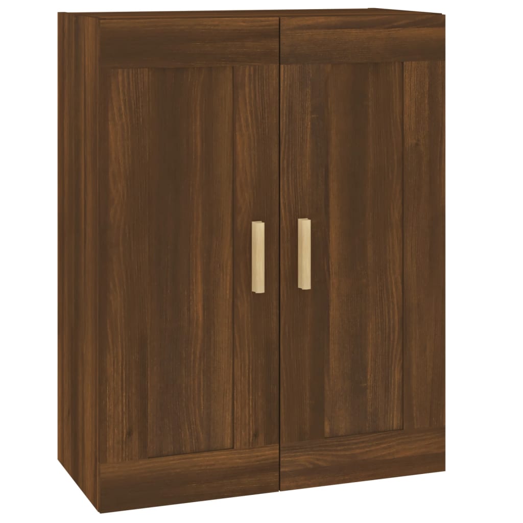 Wandschrank Braun Eichen-Optik 69,5x32,5x90 cm Holzwerkstoff