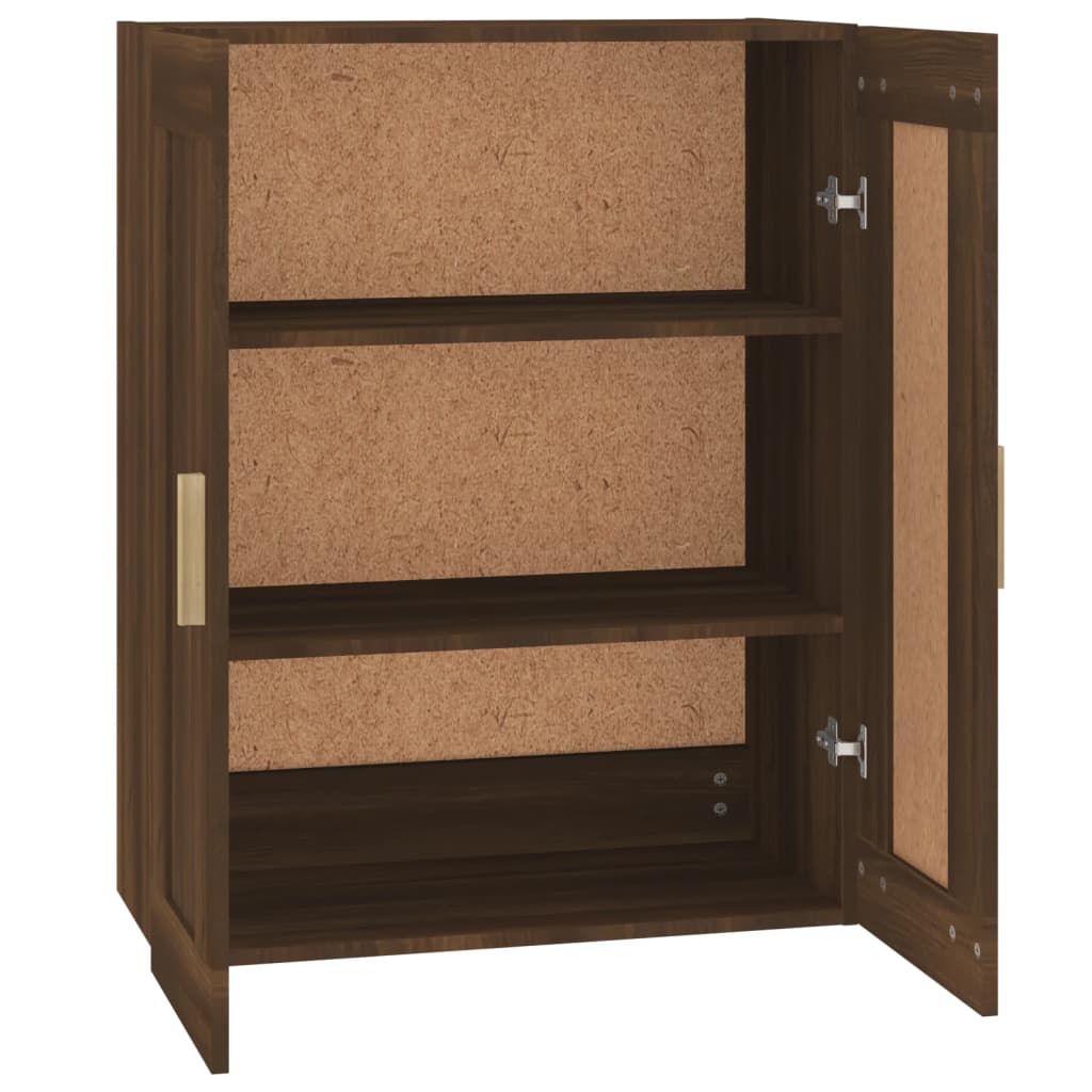 Wandschrank Braun Eichen-Optik 69,5x32,5x90 cm Holzwerkstoff