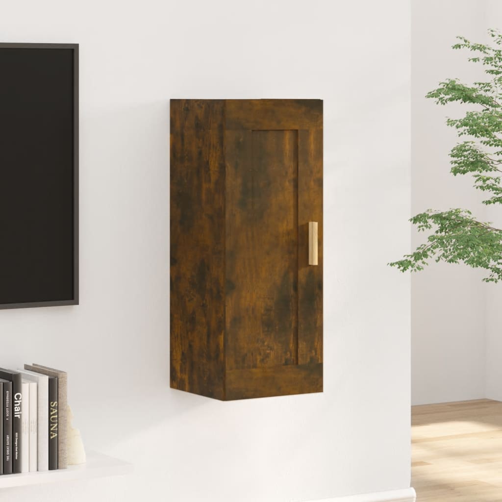 Wandschrank Räuchereiche 35x34x90 cm Holzwerkstoff