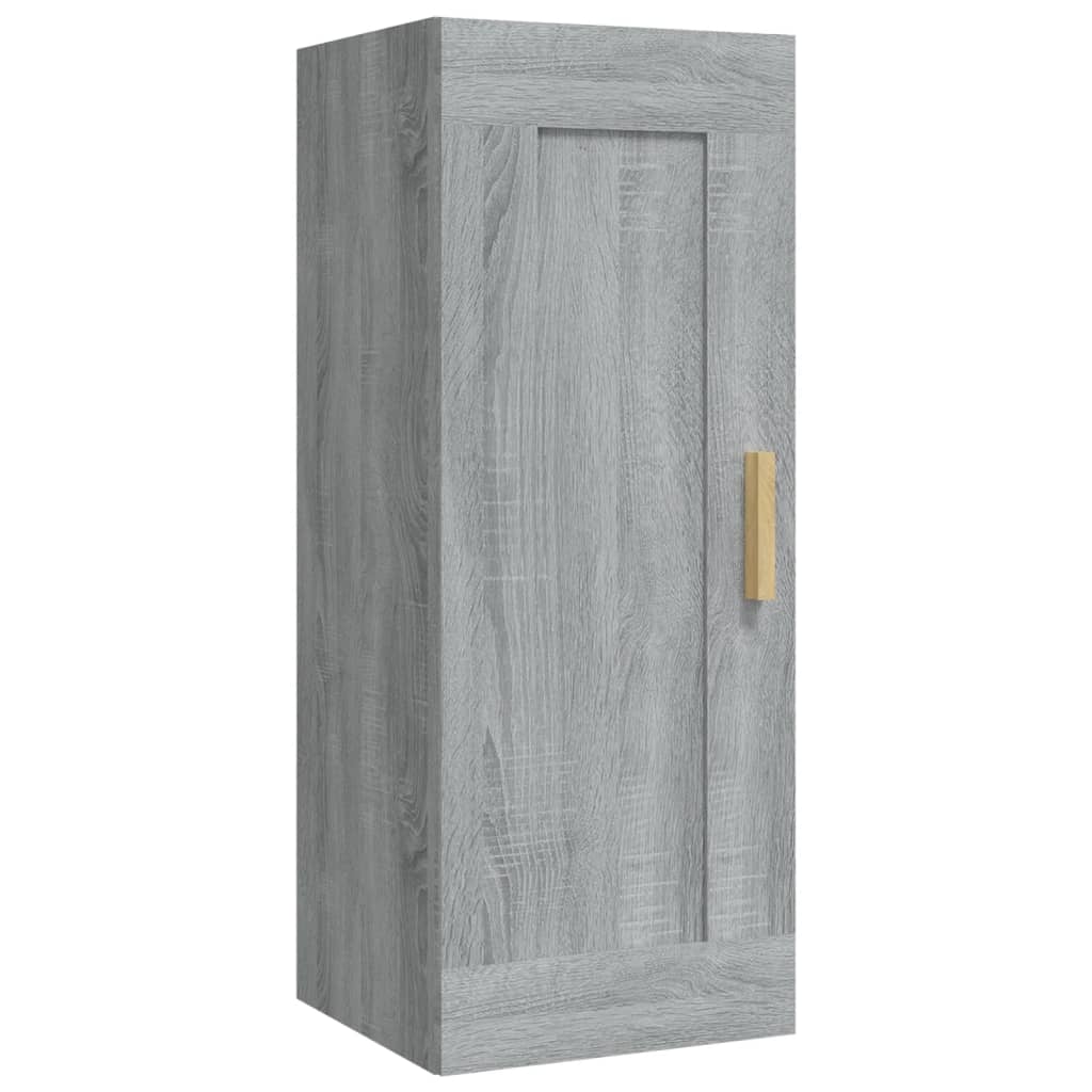 Wandschrank Grau Sonoma 35x34x90 cm Holzwerkstoff