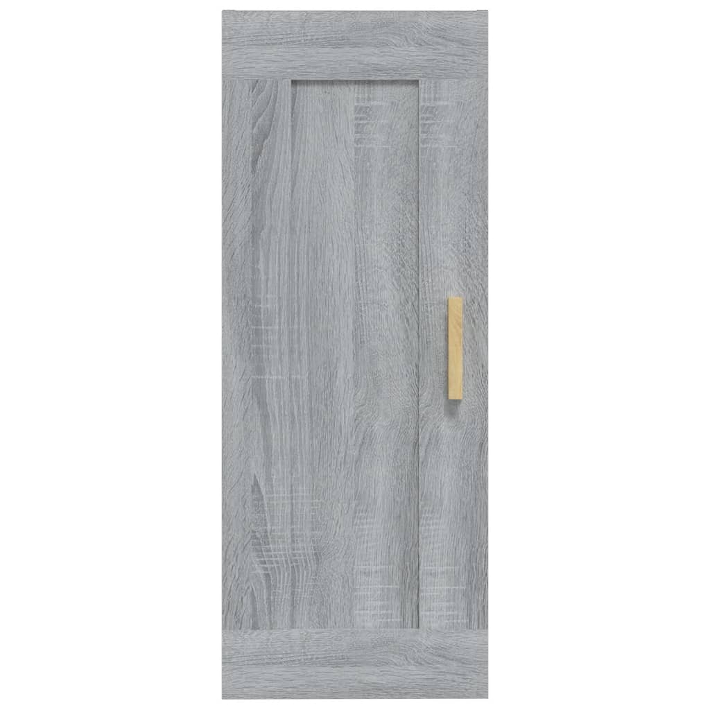 Wandschrank Grau Sonoma 35x34x90 cm Holzwerkstoff