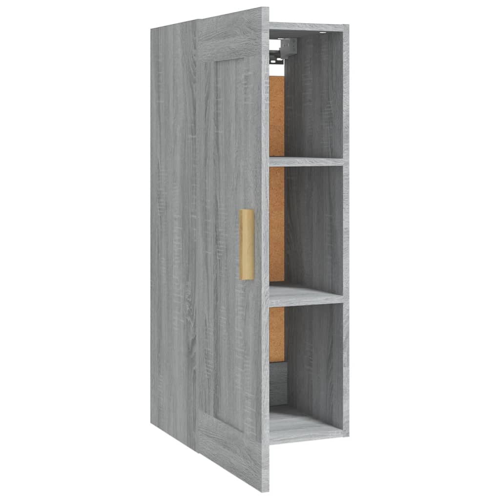 Wandschrank Grau Sonoma 35x34x90 cm Holzwerkstoff