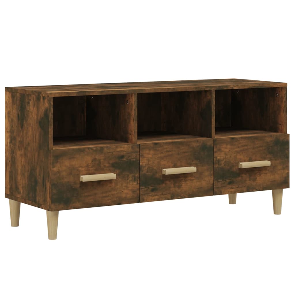 TV-Schrank Räuchereiche 102x36x50 cm Holzwerkstoff