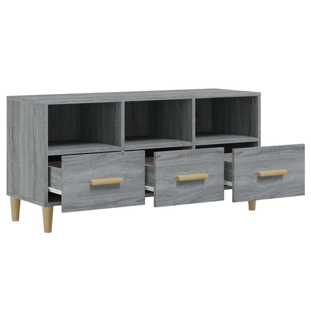 TV-Schrank Grau Sonoma 102x36x50 cm Holzwerkstoff