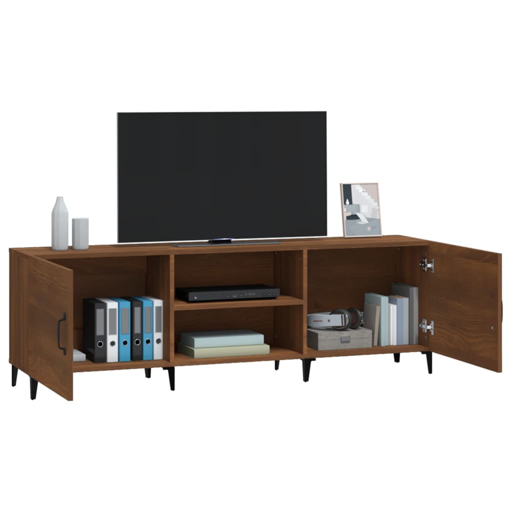 TV-Schrank Braun Eichen-Optik 150x30x50 cm Holzwerkstoff