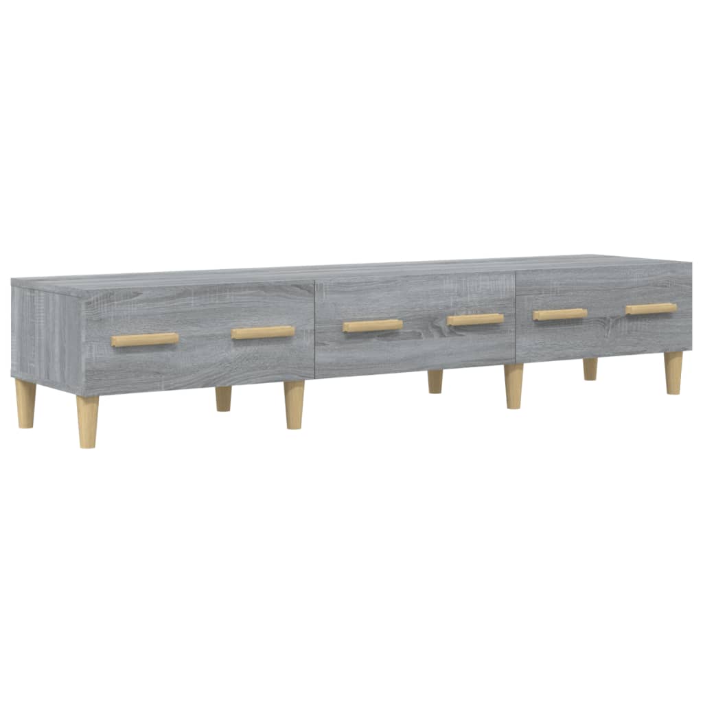 TV-Schrank Grau Sonoma 150x34,5x30 cm Holzwerkstoff