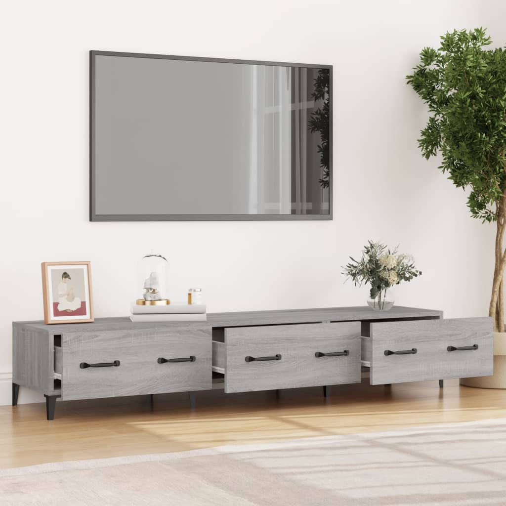 TV-Schrank Grau Sonoma 150x34,5x30 cm Holzwerkstoff