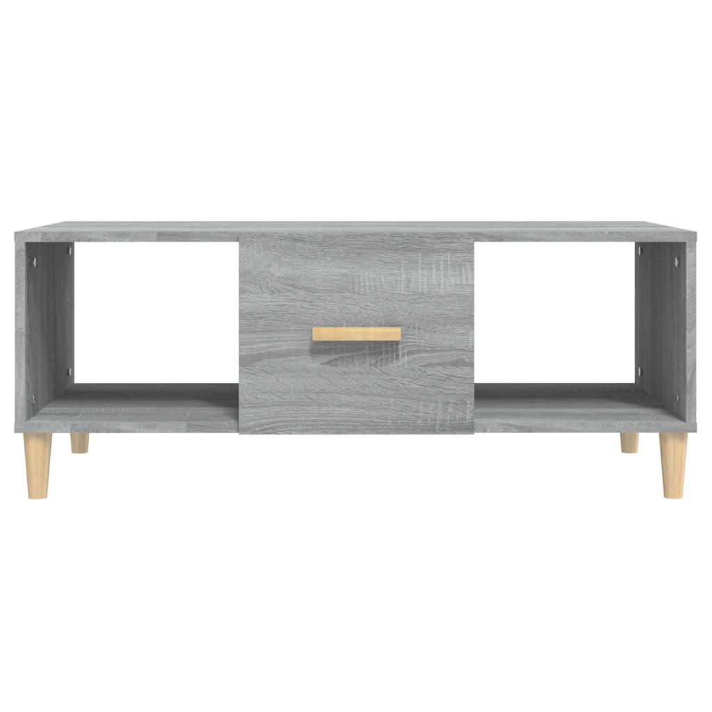 Couchtisch Grau Sonoma 102x50x40 cm Holzwerkstoff