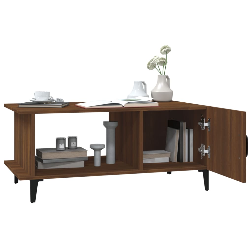 Couchtisch Braun Eichen-Optik 90x50x40 cm Holzwerkstoff