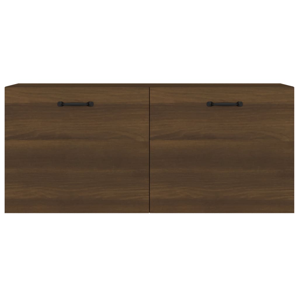 Wandschrank Braun Eichen-Optik 80x36,5x35 cm Holzwerkstoff