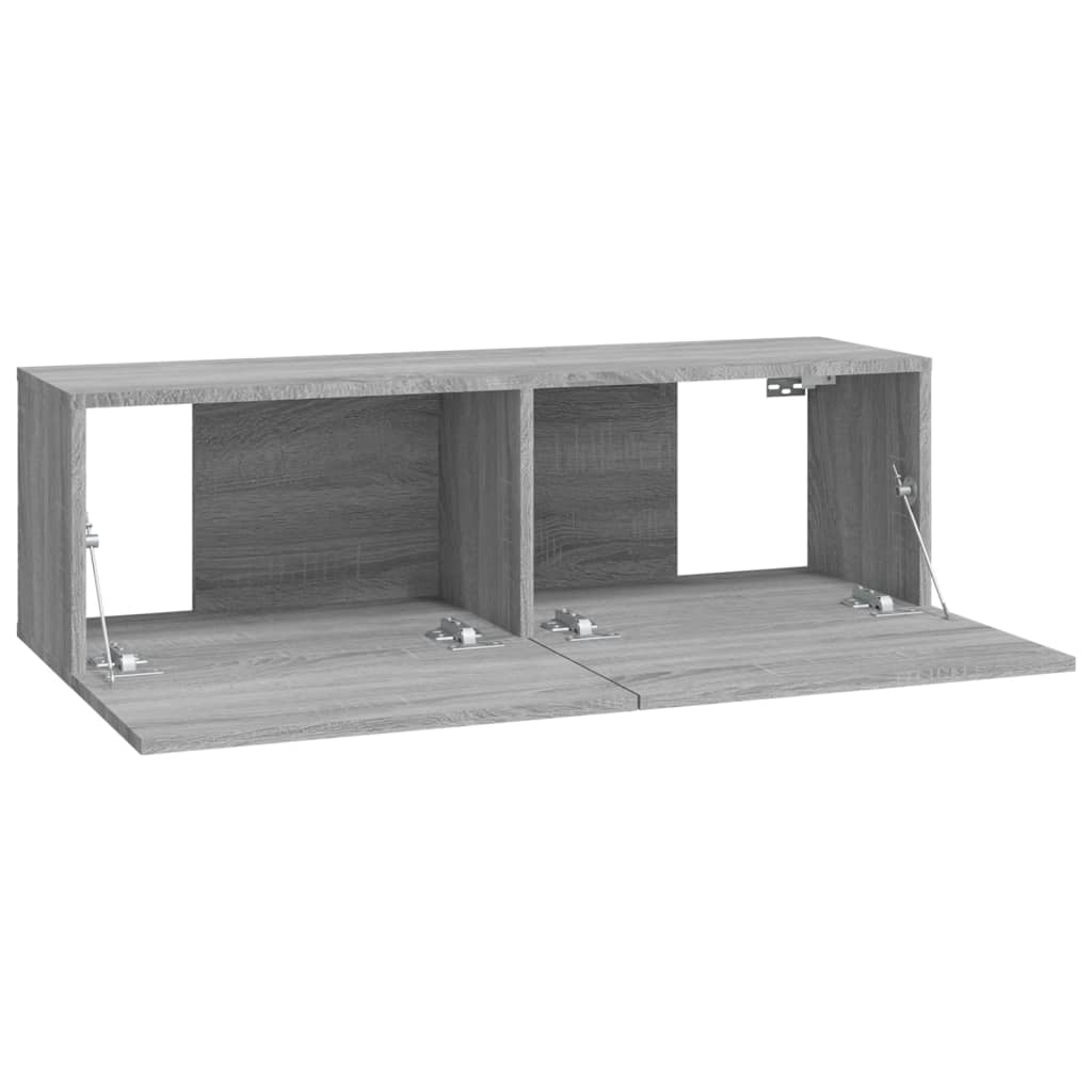 TV-Wandschränke 2 Stk. Grau Sonoma 100x30x30 cm Holzwerkstoff