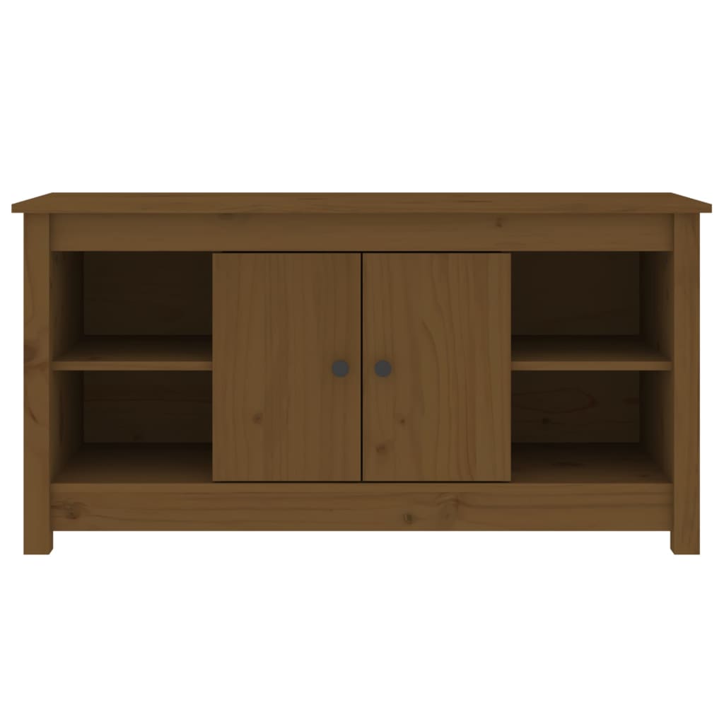 TV-Schrank Honigbraun 103x36,5x52 cm Massivholz Kiefer