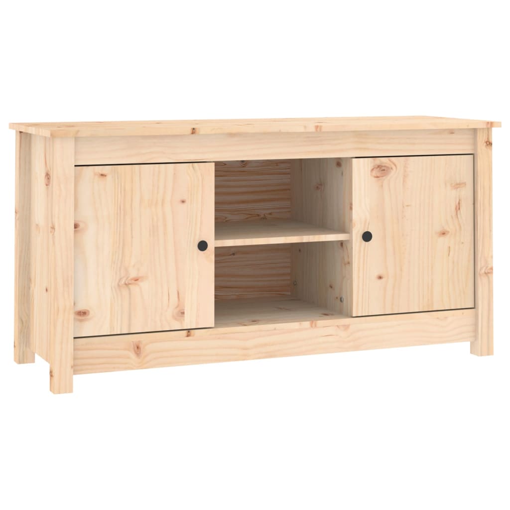 TV-Schrank 103x36,5x52 cm Massivholz Kiefer