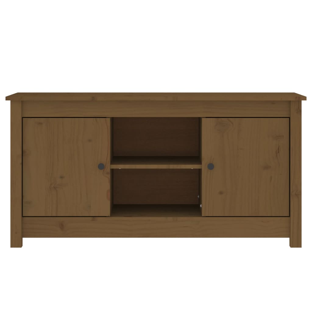 TV-Schrank Honigbraun 103x36,5x52 cm Massivholz Kiefer