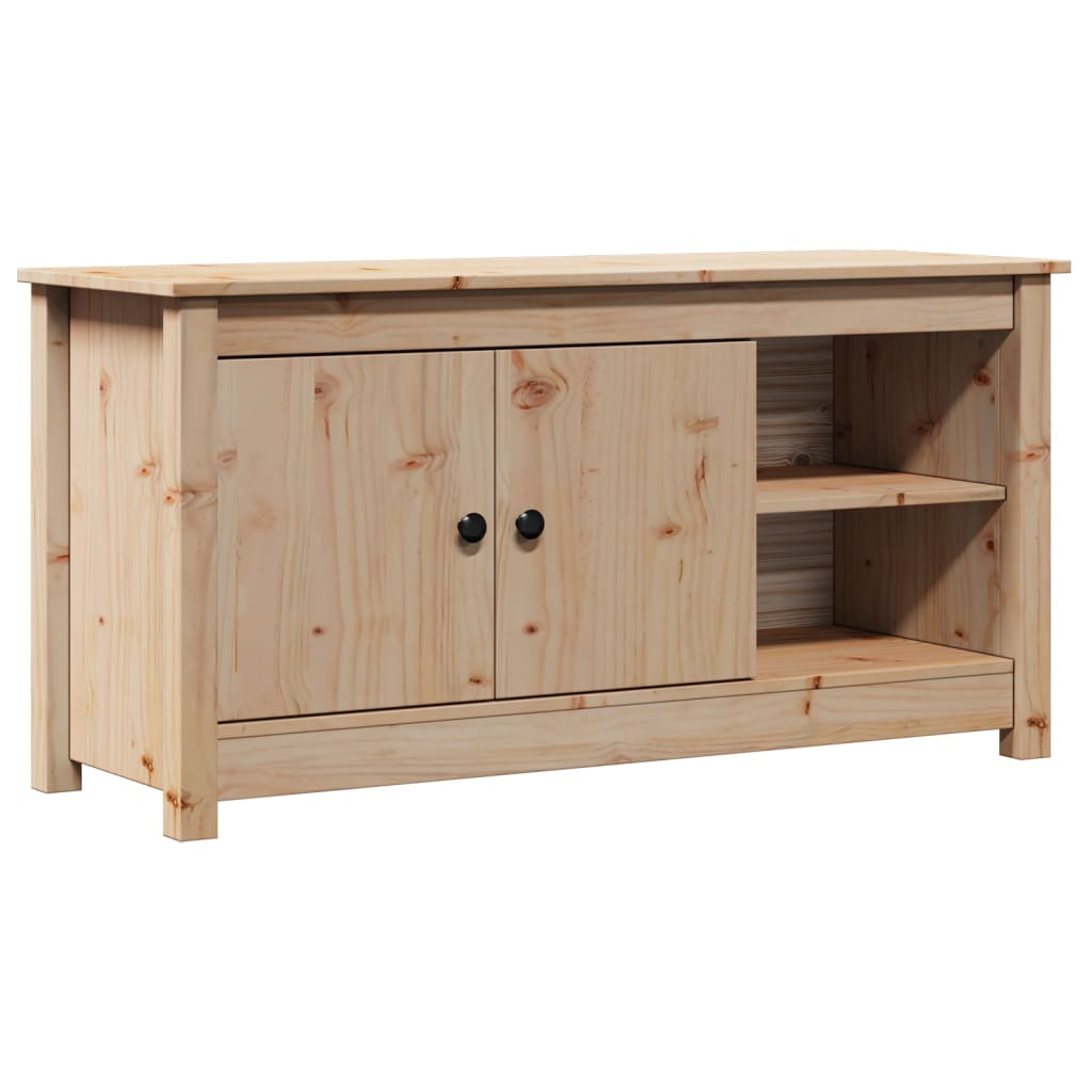 TV-Schrank 103x36,5x52 cm Massivholz Kiefer