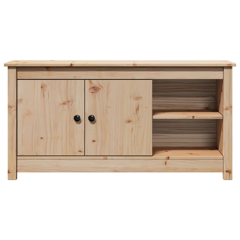 TV-Schrank 103x36,5x52 cm Massivholz Kiefer