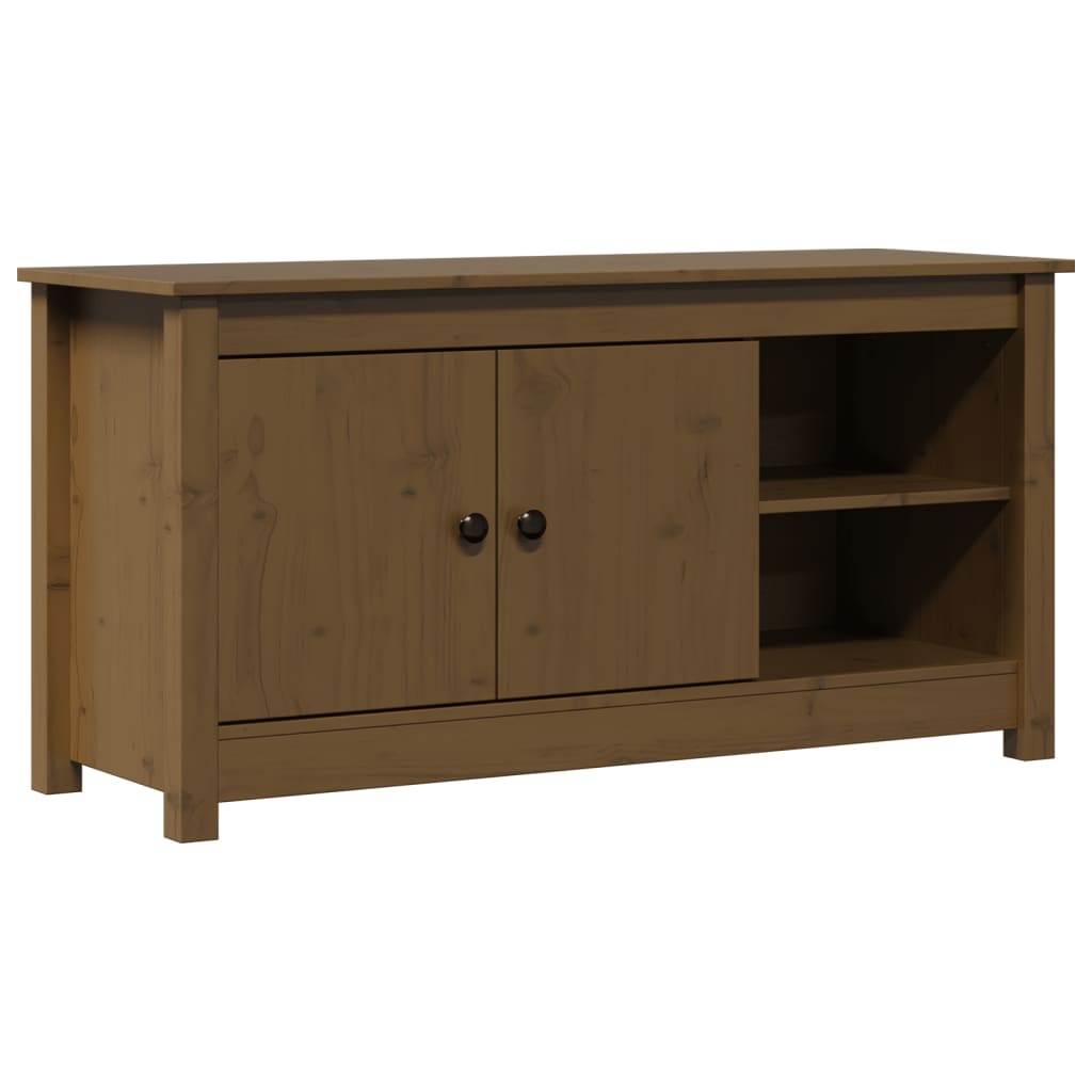 TV-Schrank Honigbraun 103x36,5x52 cm Massivholz Kiefer