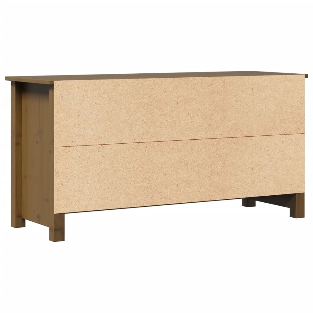 TV-Schrank Honigbraun 103x36,5x52 cm Massivholz Kiefer