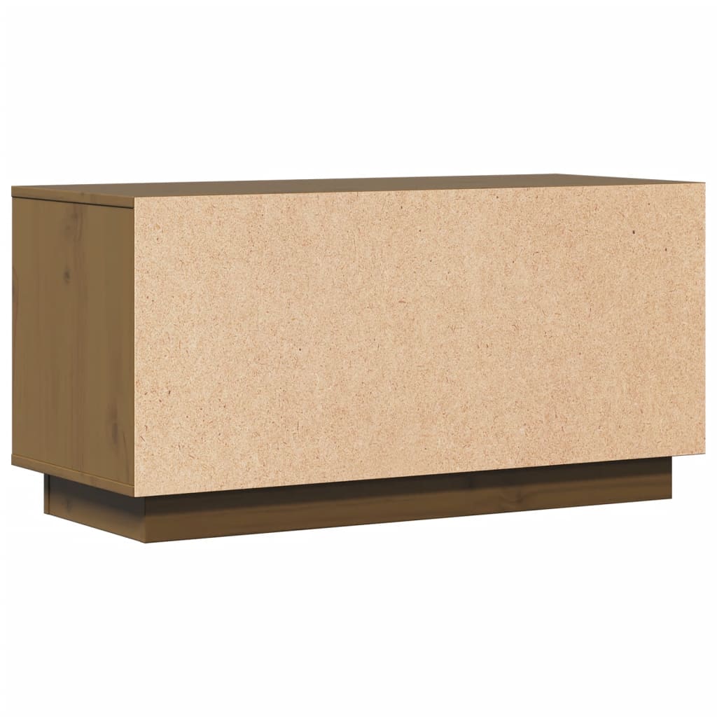 TV-Schrank Honigbraun 80x34x40 cm Massivholz Kiefer