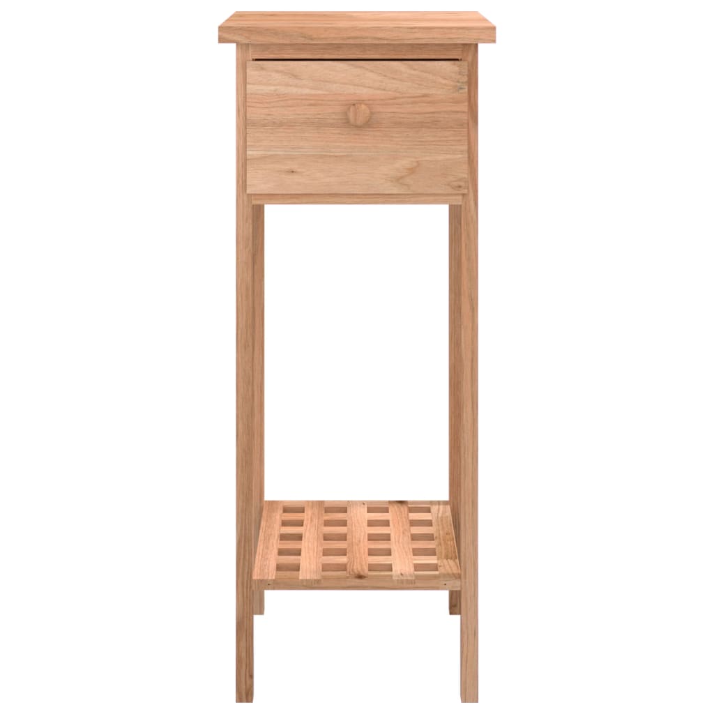 Beistelltisch mit Schublade 25x25x60 cm Massivholz Nussbaum