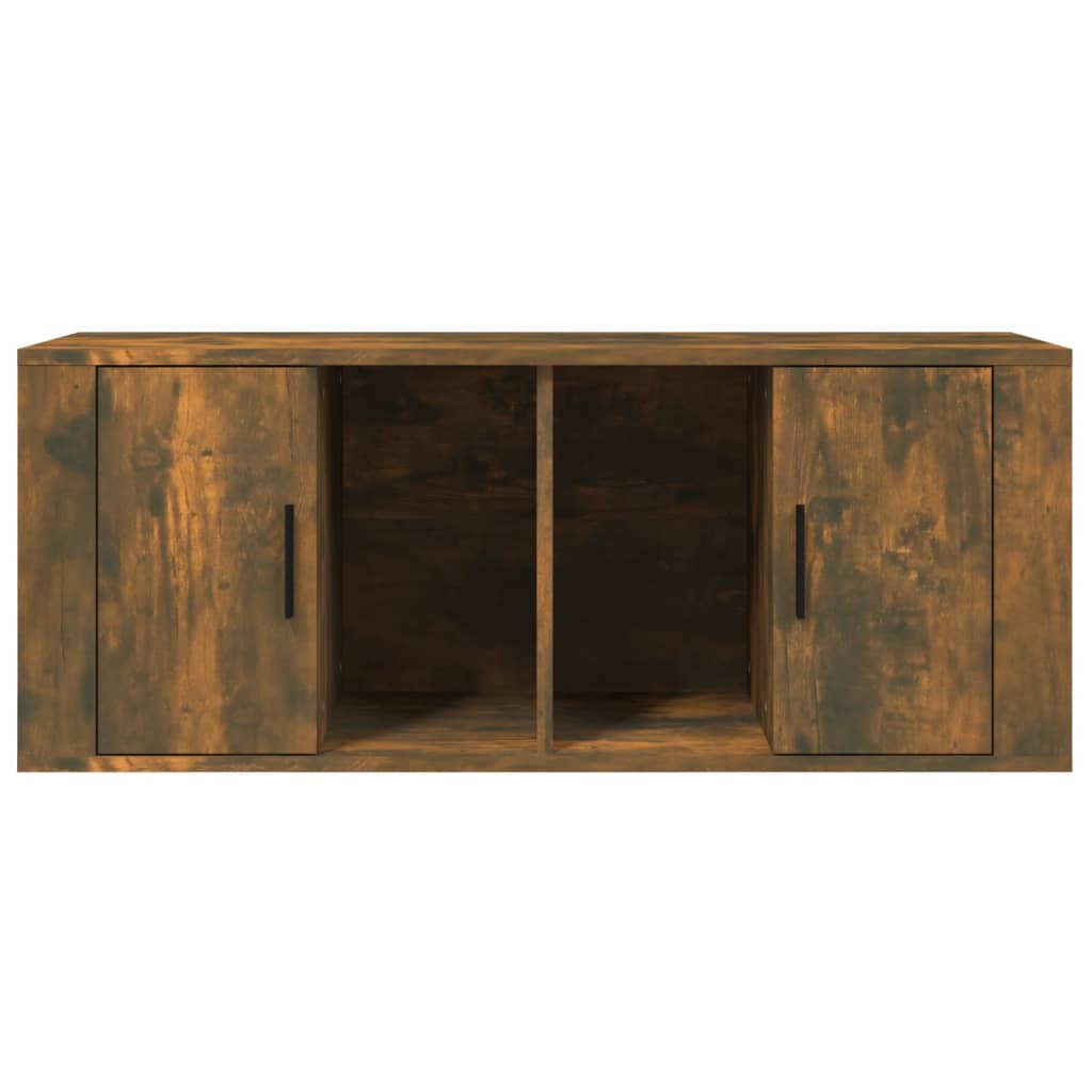 TV-Schrank Räuchereiche 100x35x40 cm Holzwerkstoff