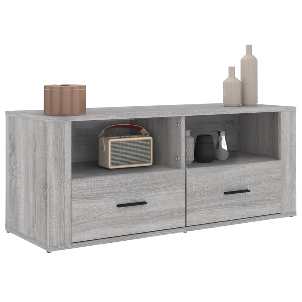 TV-Schrank Grau Sonoma 100x35x40 cm Holzwerkstoff