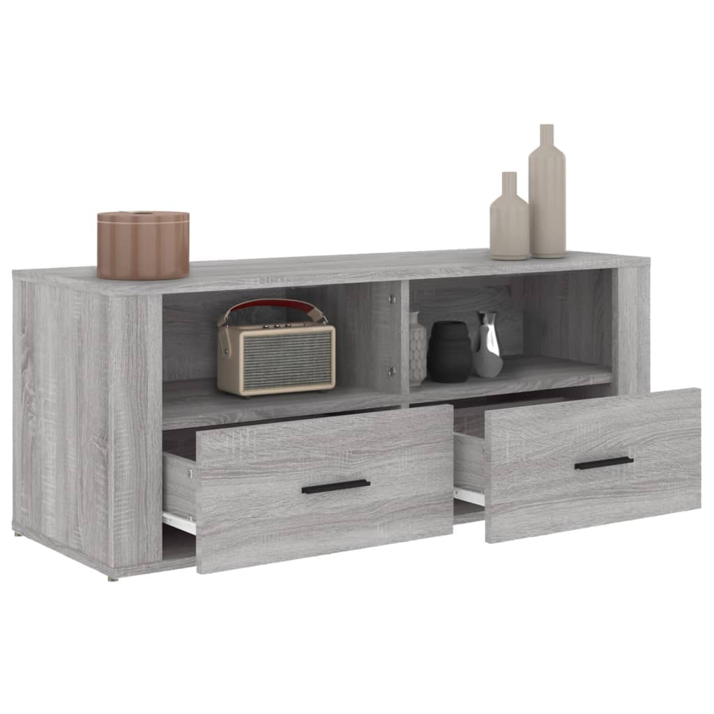 TV-Schrank Grau Sonoma 100x35x40 cm Holzwerkstoff