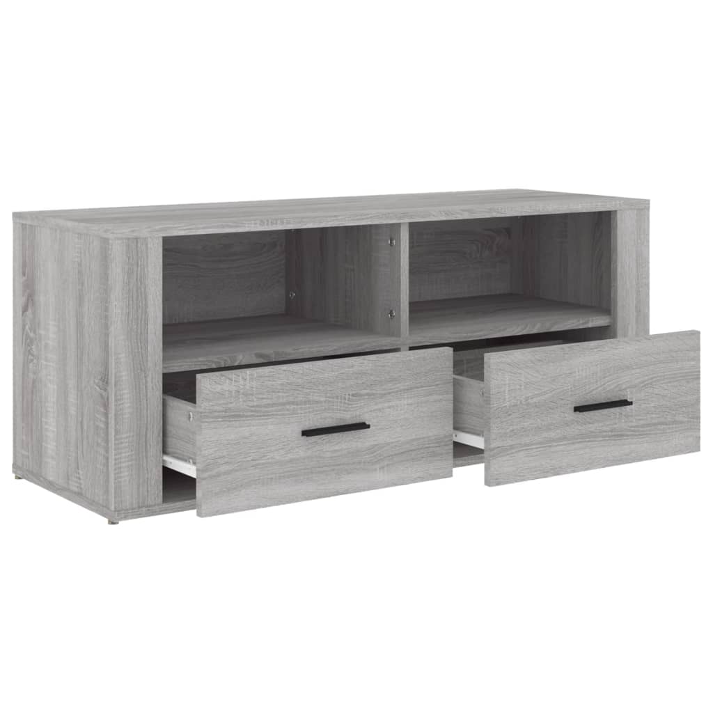 TV-Schrank Grau Sonoma 100x35x40 cm Holzwerkstoff