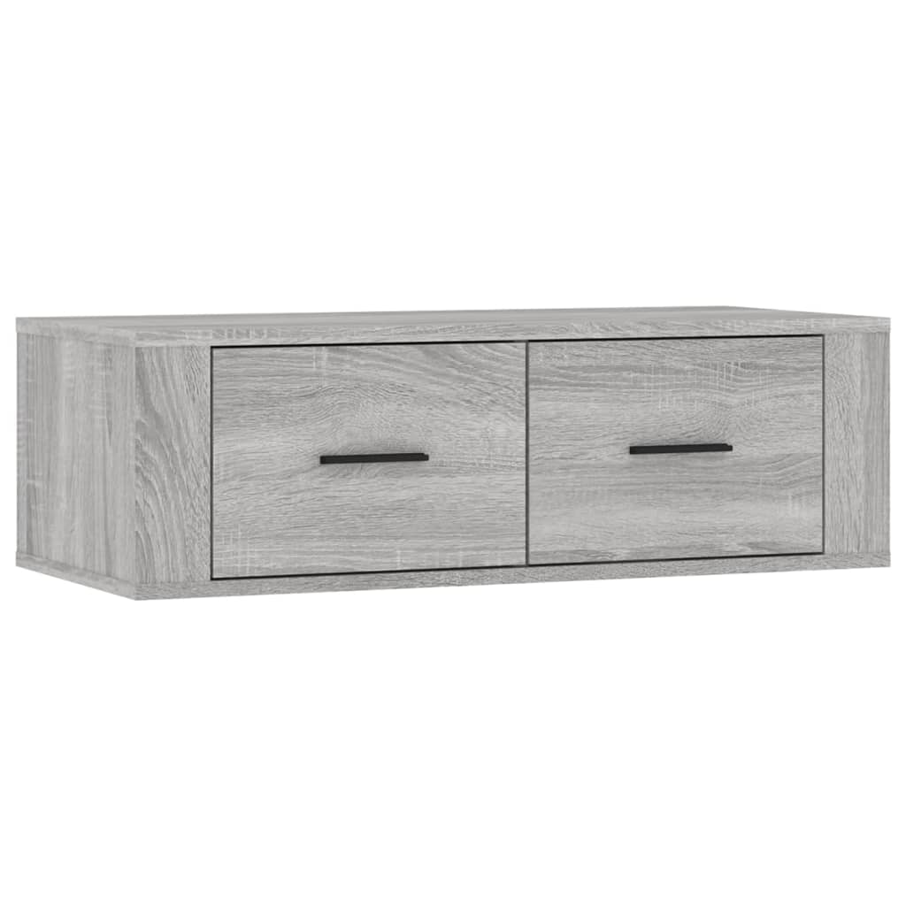 TV-Wandschrank Grau Sonoma 80x36x25 cm Holzwerkstoff