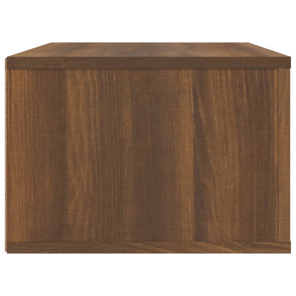 TV-Wandschrank Braun Eichen-Optik 80x36x25 cm Holzwerkstoff