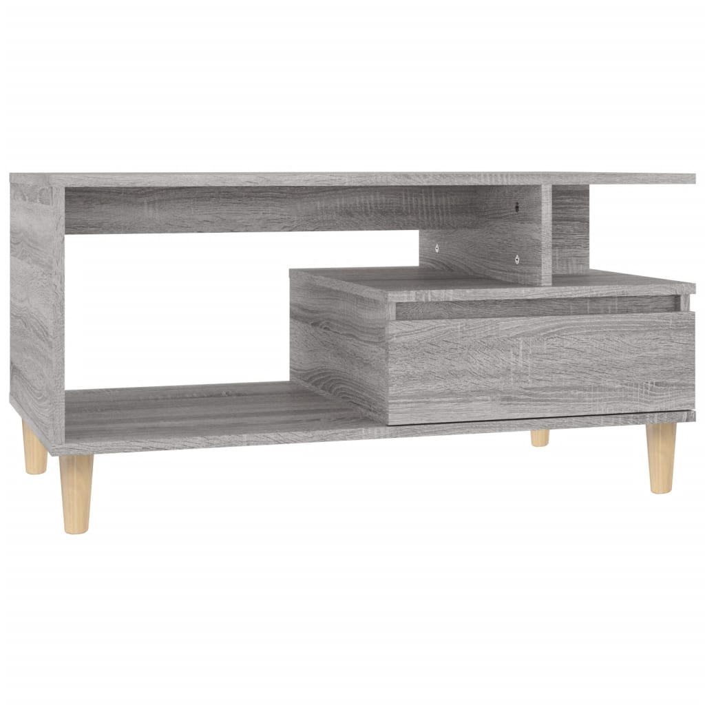 Couchtisch Grau Sonoma 90x49x45 cm Holzwerkstoff