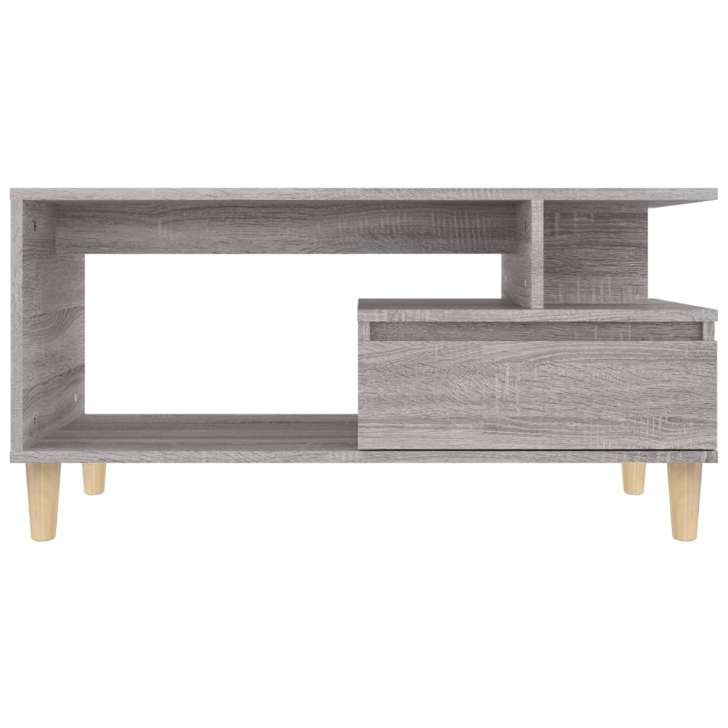 Couchtisch Grau Sonoma 90x49x45 cm Holzwerkstoff