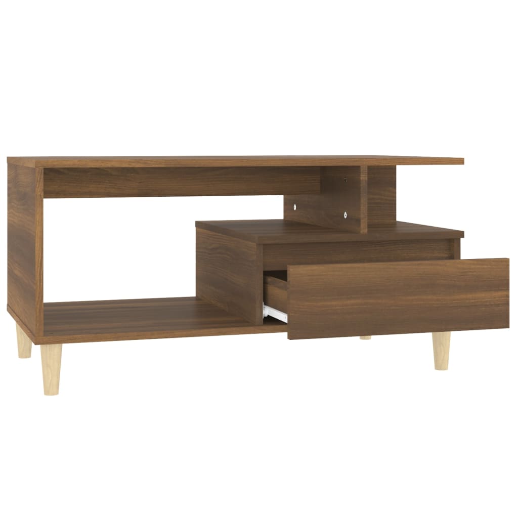 Couchtisch Braun Eichen-Optik 90x49x45 cm Holzwerkstoff