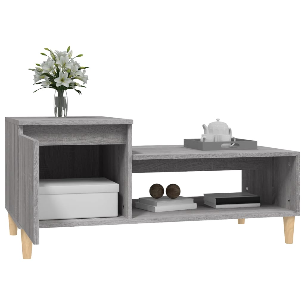 Couchtisch Grau Sonoma 100x50x45 cm Holzwerkstoff