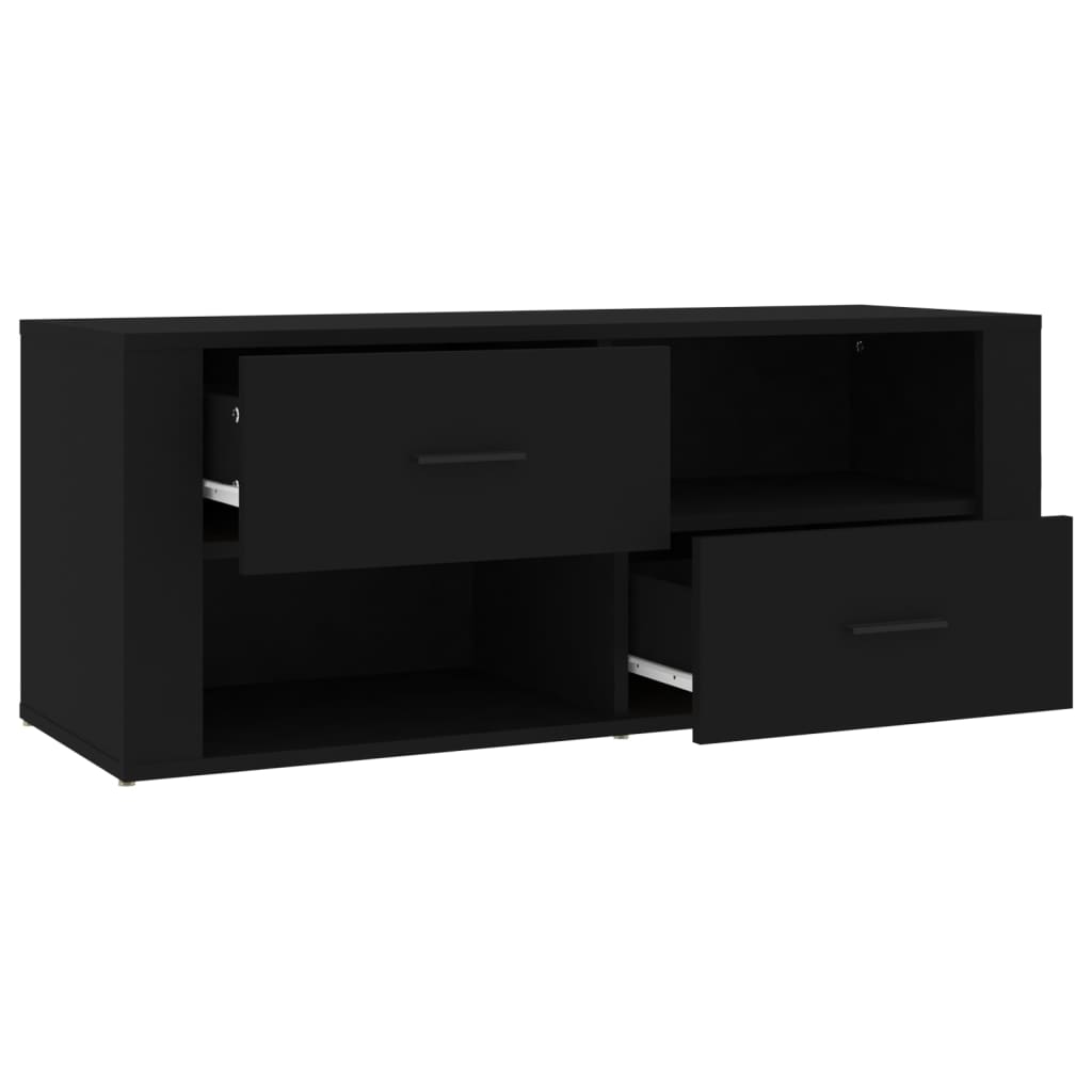 TV-Schrank Schwarz 100x35x40 cm Holzwerkstoff