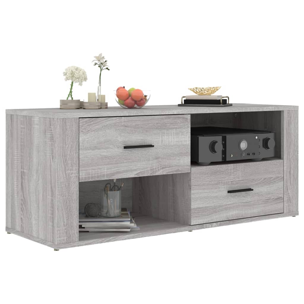 TV-Schrank Grau Sonoma 100x35x40 cm Holzwerkstoff