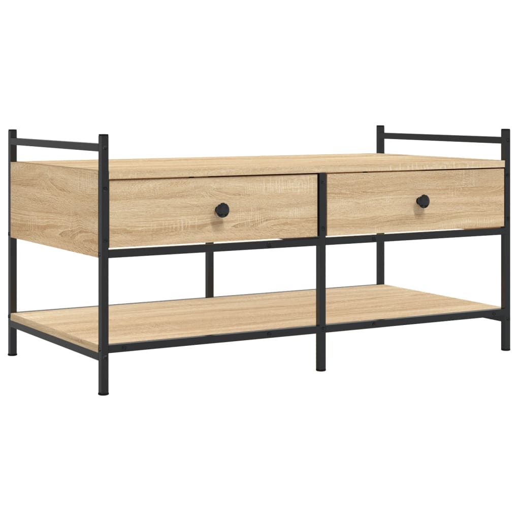 Couchtisch Sonoma-Eiche 99x50x50 cm Holzwerkstoff