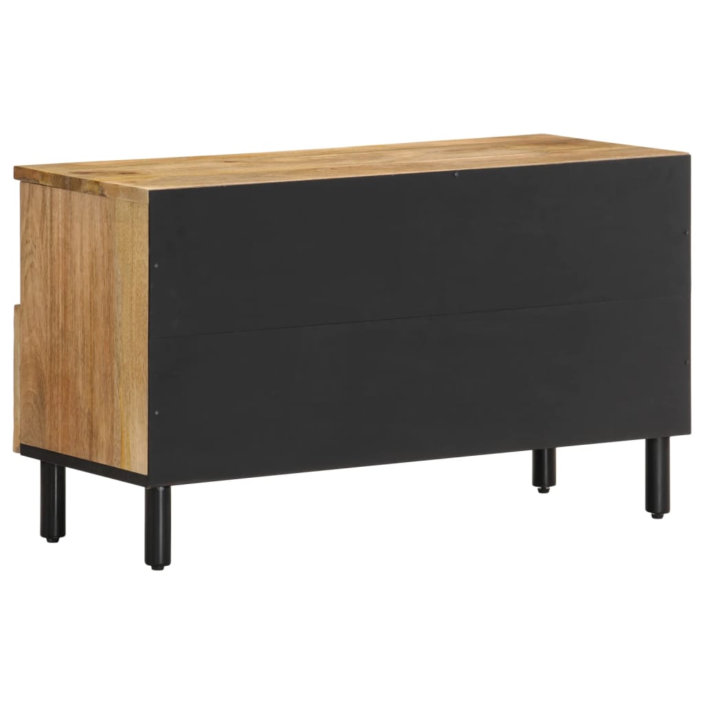 TV-Schrank 80x33x46 cm Massivholz Mango