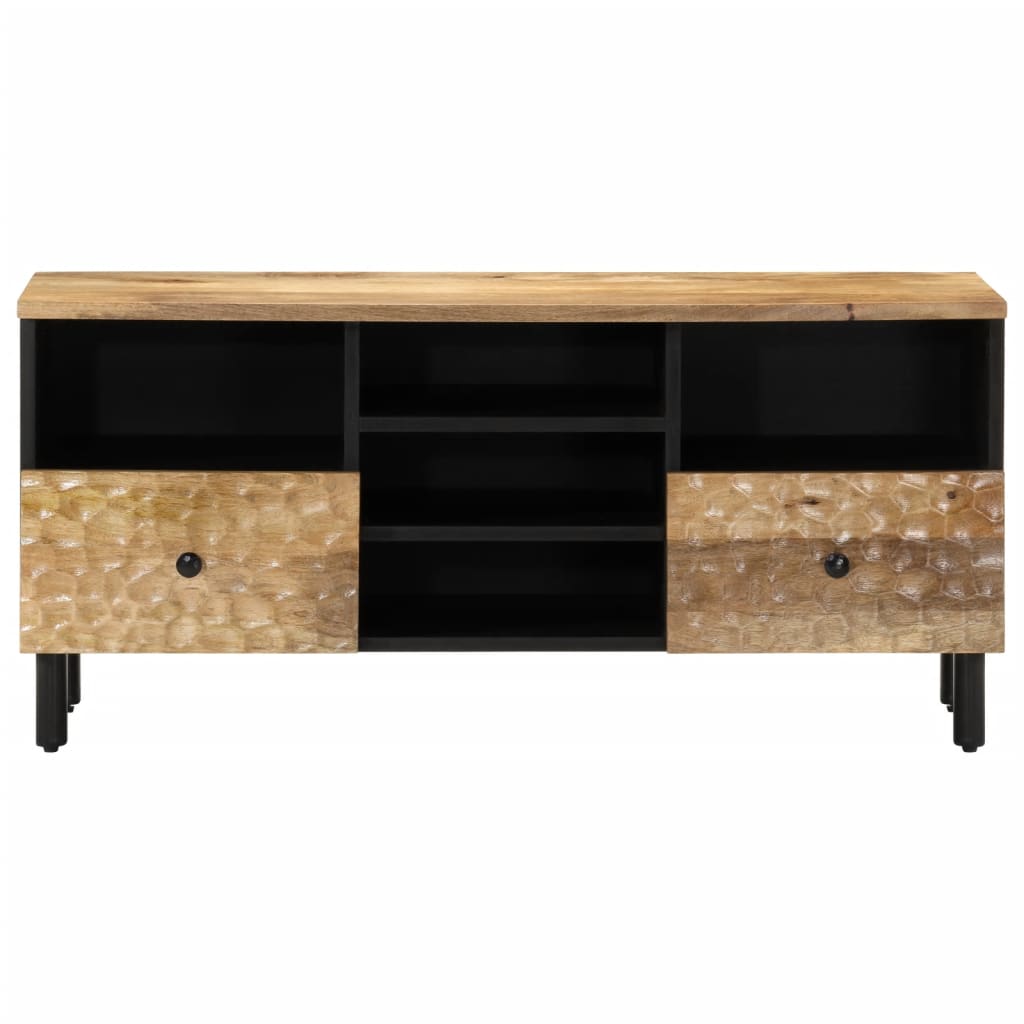 TV-Schrank 100x33x46 cm Massivholz Mango