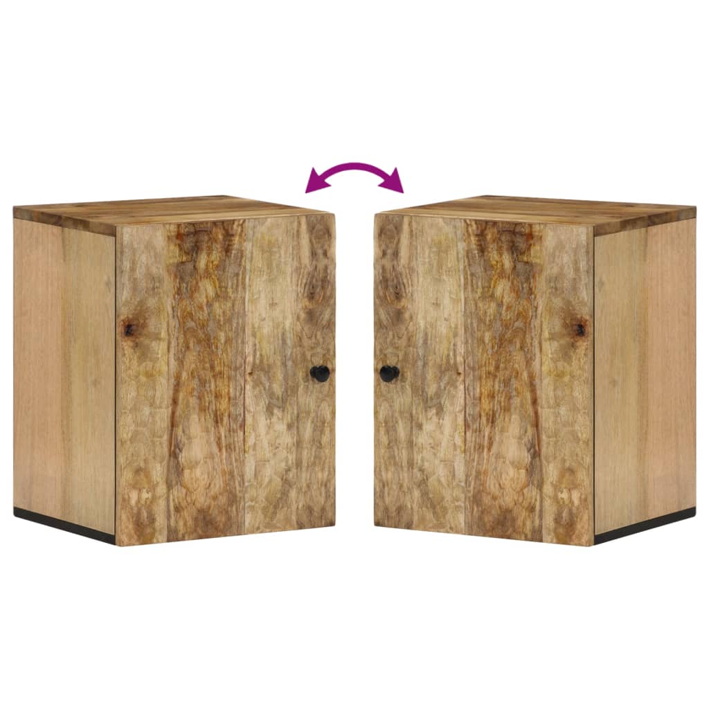 Bad-Wandschrank 38x33x48 cm Massivholz Mango