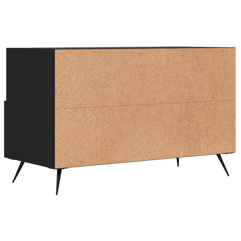 TV-Schrank Schwarz 80x36x50 cm Holzwerkstoff