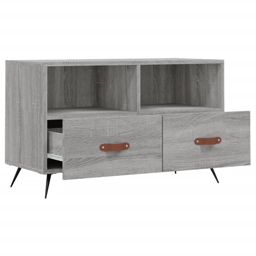 TV-Schrank Grau Sonoma 80x36x50 cm Holzwerkstoff