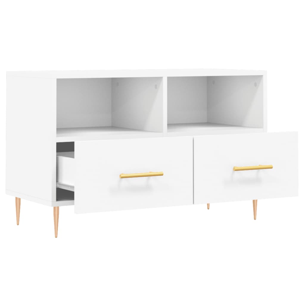 TV-Schrank Weiß 80x36x50 cm Holzwerkstoff