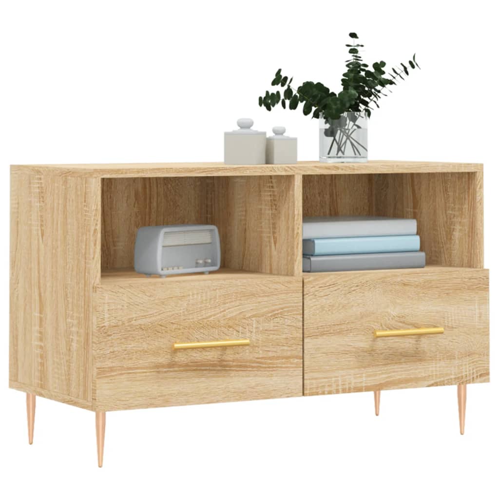 TV-Schrank Sonoma-Eiche 80x36x50 cm Holzwerkstoff