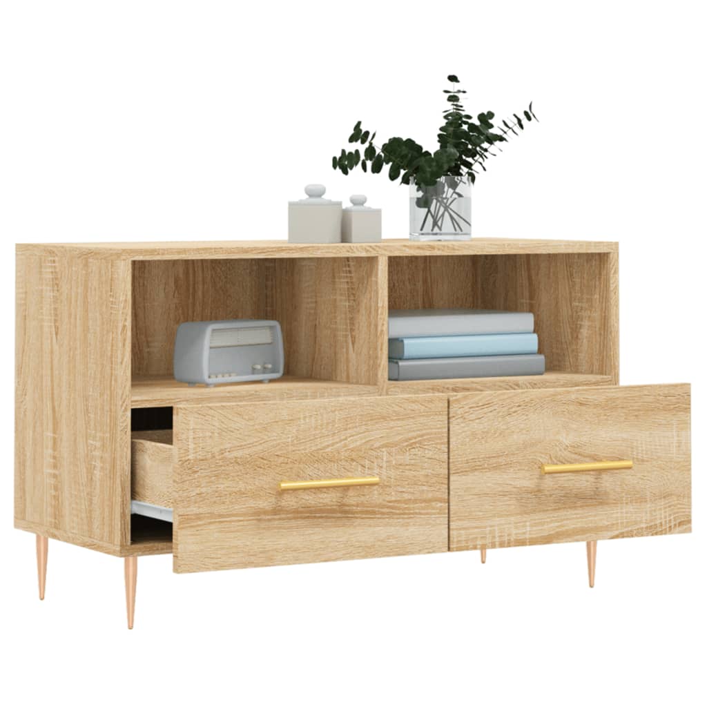 TV-Schrank Sonoma-Eiche 80x36x50 cm Holzwerkstoff