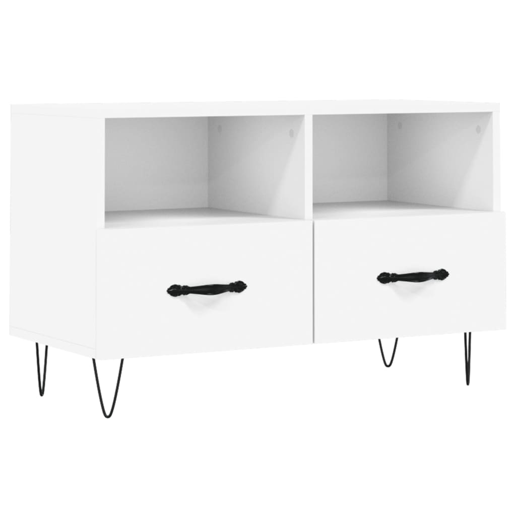 TV-Schrank Weiß 80x36x50 cm Holzwerkstoff